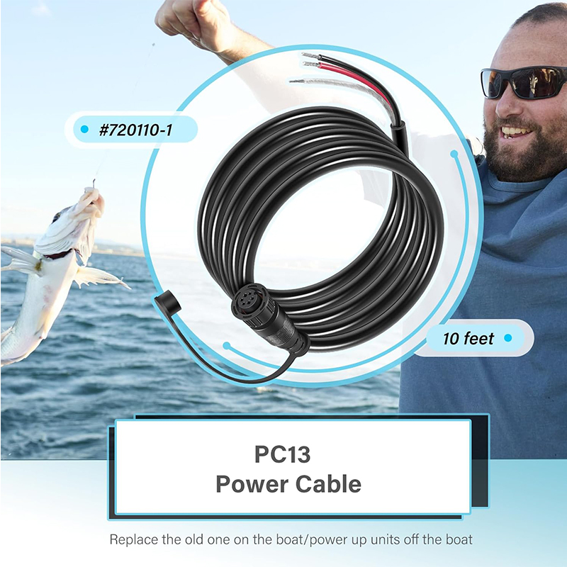720110-1 PC13 Power Cable for  - Fish Finder Cable recension och pris